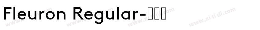 Fleuron Regular字体转换